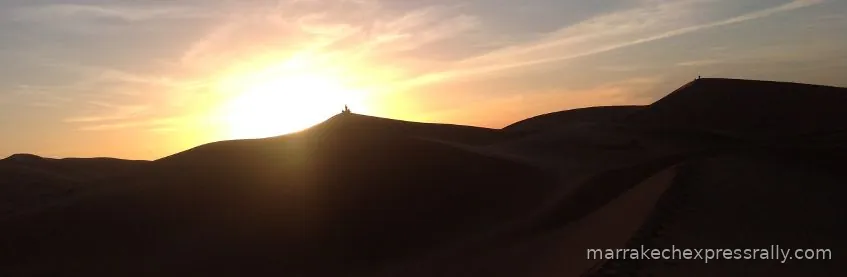 Sunset over the desert